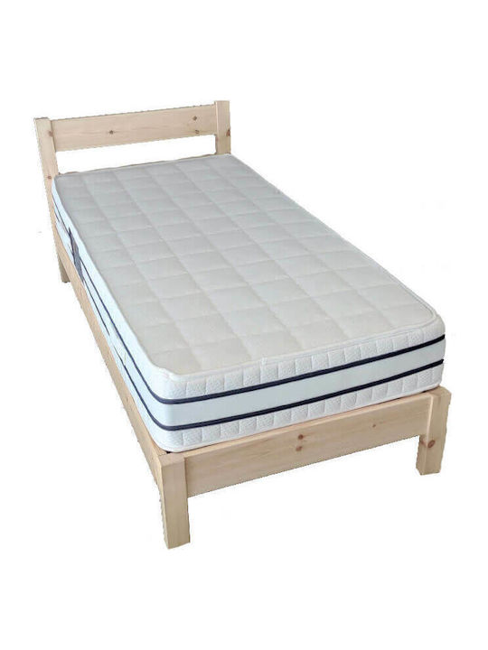Νο2 Κρεβάτι Ημίδιπλο Ξύλινο για Στρώμα 120x190cm Επιλογές Χρώματος