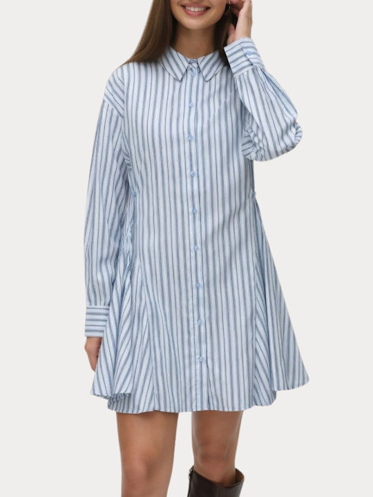 Summer Mini Shirt Dress Skyway