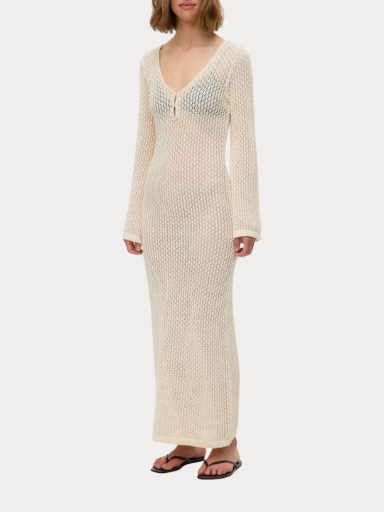 Vero Moda Women's Maxi Beach Dress Beige
