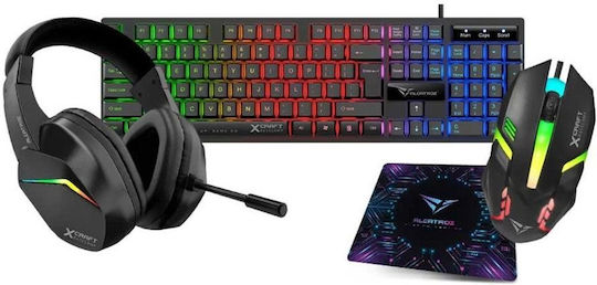 Alcatroz X-Craft Basecamp Gaming Keyboard with RGB Lighting English US
