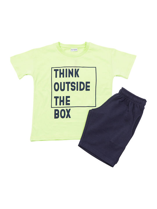 Kinder-Set mit Shorts Sommer 2Stück Light Green