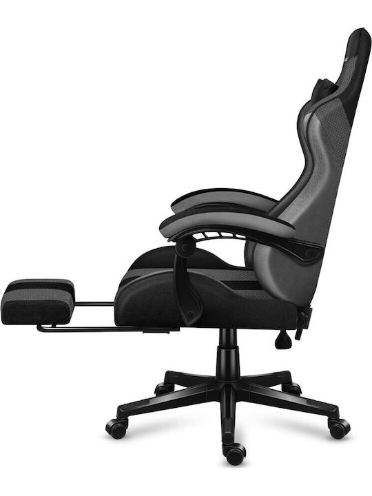 Huzaro Force 4.7 Artificial Leather Gaming Chair with Footrest Grey Mesh