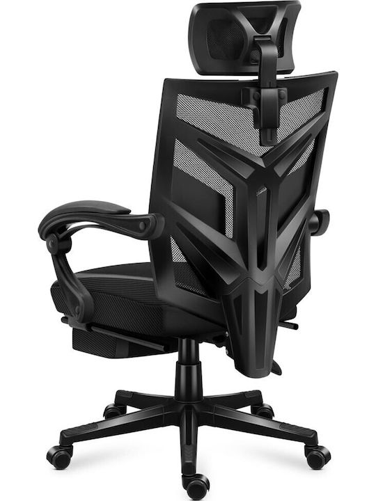 Huzaro Combat 5.0 Artificial Leather Gaming Chair with Footrest Black