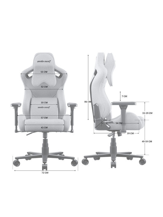 Anda Seat Kaiser Frontier XL Καρέκλα Gaming Δερματίνης με Ρυθμιζόμενα Μπράτσα Μαύρη