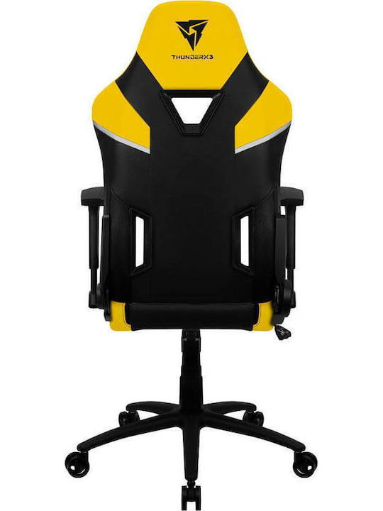 Thunder X3 TC5 Scaun Gaming Din piele ecologică cu Brațe Reglabile Bumblebee Yellow