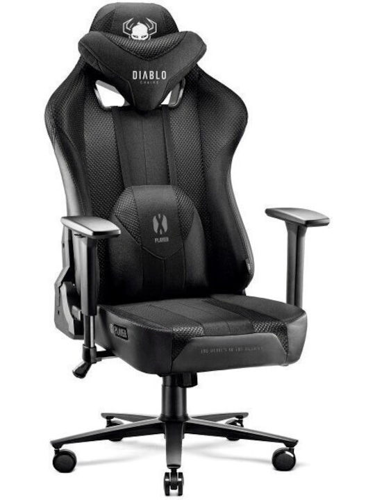 Diablo X-Player 2.0 King Size Καρέκλα Gaming Δερματίνης με Ρυθμιζόμενα Μπράτσα Black/Black