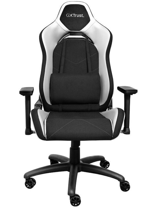 Trust Gxt 714 Fabric Gaming Chair with Adjustable Arms Black / White