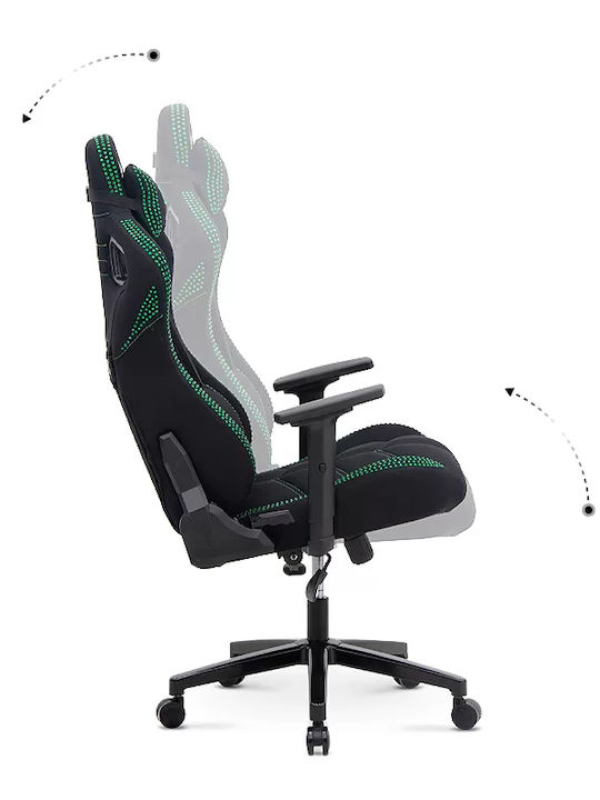 Megapap ZIO Gaming Pro Elegant Καρέκλα Gaming Δερματίνης με Ρυθμιζόμενα Μπράτσα emerald