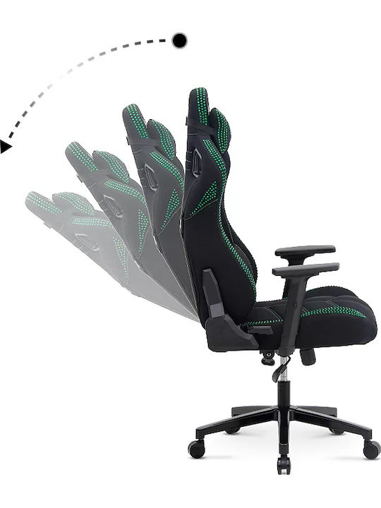 Megapap ZIO Gaming Pro Elegant Καρέκλα Gaming Δερματίνης με Ρυθμιζόμενα Μπράτσα emerald