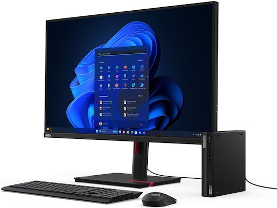 Lenovo ThinkCentre M70q Gen 5 Mini PC (Core i3-14100T/8GB DDR5/256GB SSD/W11 Pro)
