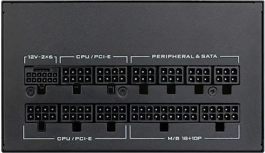 Lian Li SX1000P ATX3.1 1000W Μαύρο Τροφοδοτικό Υπολογιστή Full Modular 80 Plus Platinum