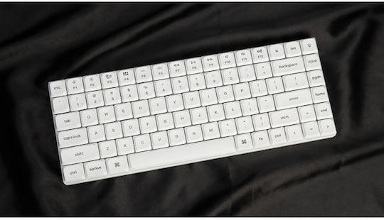 Keychron K3 Pro K3P-P3 Безжична Гейминг Клавиатура 75% с Гатерон Браун Превключватели и RGB Осветление Английски (САЩ) Бяла