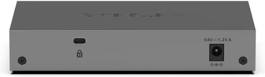 NetGear GS105EP-100EUS Managed L2 PoE Switch με 5 Θύρες Gigabit (1Gbps) Ethernet