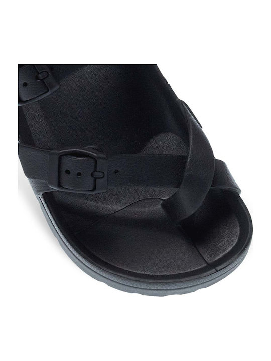 Flip Flops in Sandal Style in Black Colour