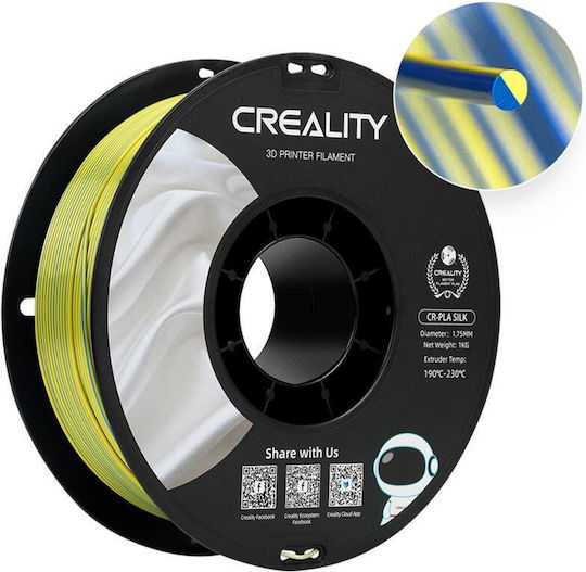 Creality3D PLA 3D Drucker Filament 1,75mm Gelb/Blau 1kg 1 Stück (Spule)