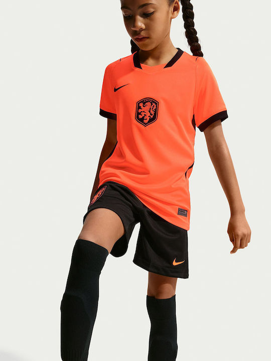 Netherlands 2026 Stadium Home Kids Football Jersey