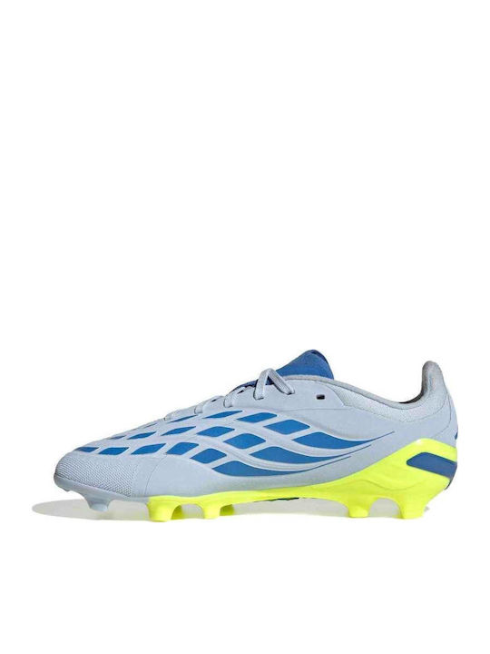 Predator Elite FG Kids Soccer Cleats with Molded Outsole Light Blue