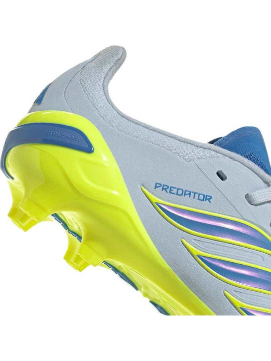 Predator Elite FG Kids Soccer Cleats with Molded Outsole Light Blue