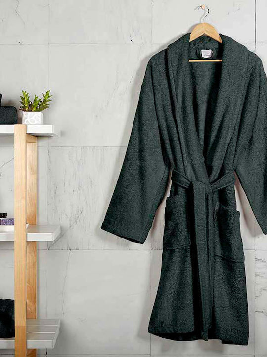 Fieldcrest Ultra Soft Bademantel mit Halsband Rosy Braun 370g/m²