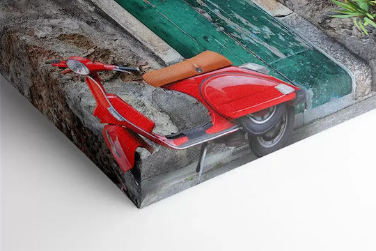 Gemälde Segeltuch Vespa Knv29 80cm x 120cm