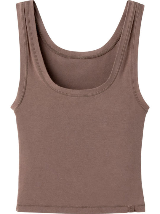 Adrianne Women's Summer Crop Top Sleeveless Purple