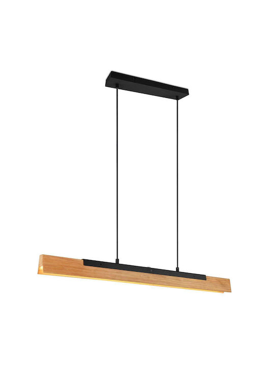 Trio Lighting Kerala Pendant Light Brown Rail 90x8.5x150cm