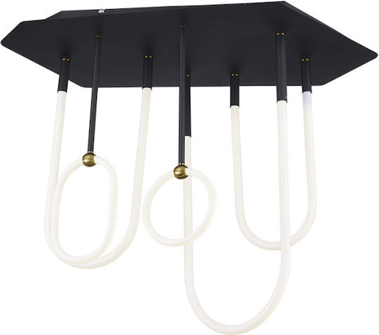 Atman Monaco LED Κρεμαστό Φωτιστικό Μαύρο 110x47x85εκ. Atman Monaco LED Κρεμαστό Φωτιστικό Μαύρο 110x47x85εκ.