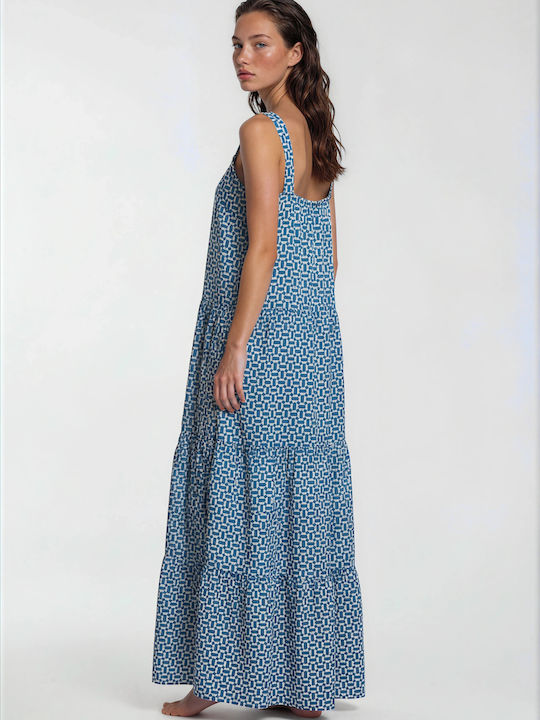Pink Label Damen Maxi Kaftan Damenbademode Mehrfarbig