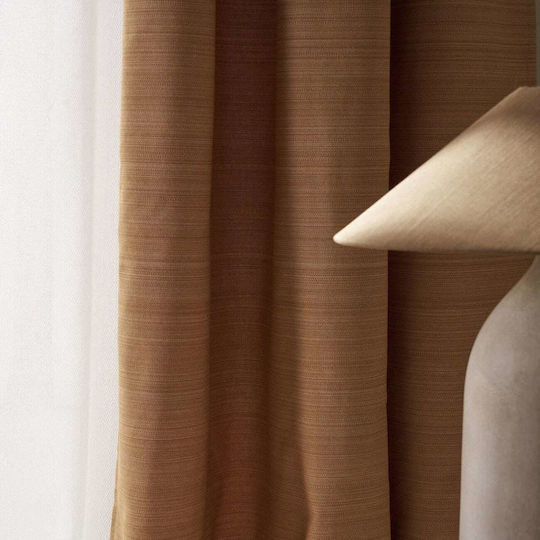 Gofis Home Curtain With Pencil Pleat Gofis Mustard 130x270cm