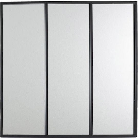The Home Deco Factory HD4366 Огледало Квадратно Черно 61.5x61.5см