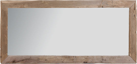 Zaros Wandspiegel mit Beige Hölzernes Rahmen 70x100cm 1Stück