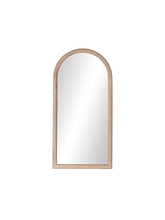 Liberta Scandi Oglindă de Perete De Corp Întreg cu Bej Ramă din Lemn 160x60cm 1buc