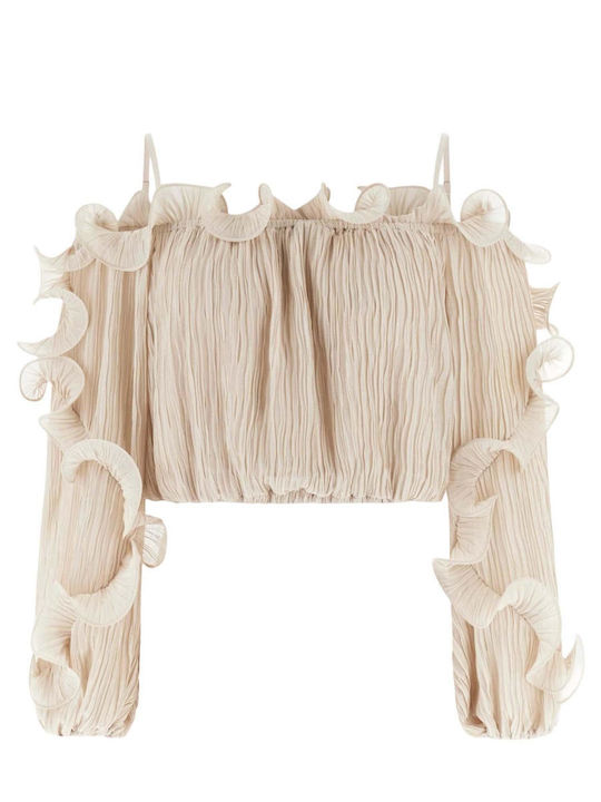 Women's Long Sleeve Shirt Beige