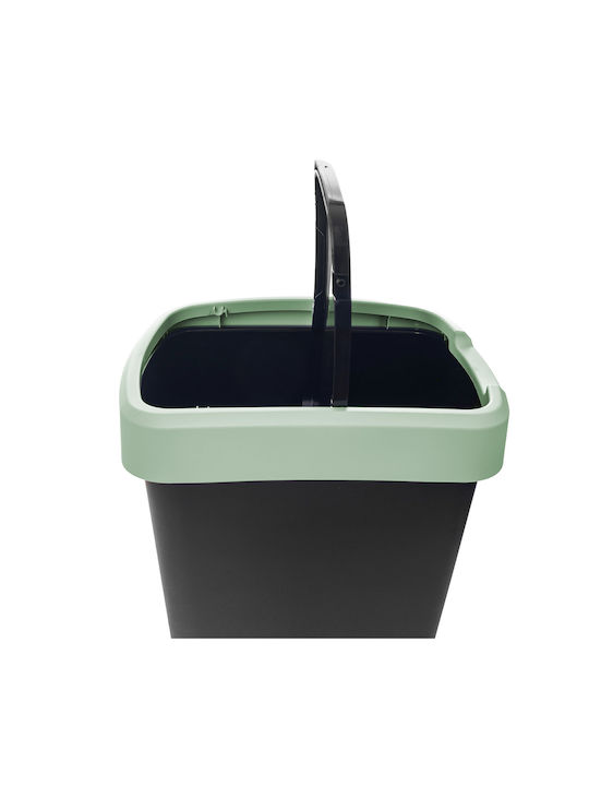 Kadax Coș de Gunoi Plastic Negru 25l