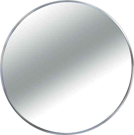 Zaros 24606 JP105S Καθρέπτης Ασημί Διαμέτρου 75cm Zaros 24606 JP105S Καθρέπτης Ασημί Διαμέτρου 75cm
