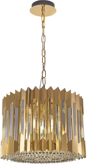 Eko Light Lustră Suspendată Auriu 42x42cm.