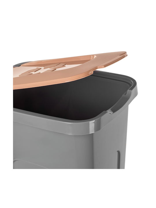 Kadax Plastic Waste Bin Gray 30lt
