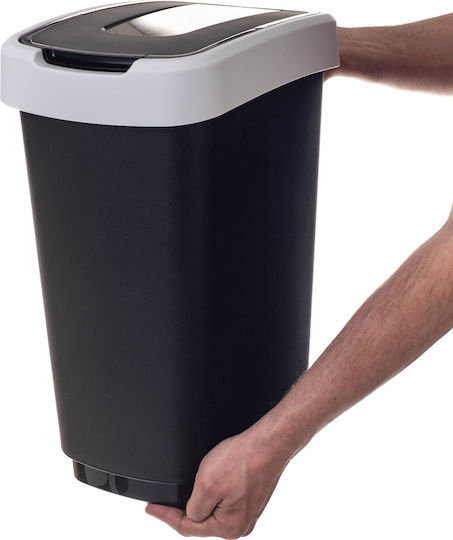 Kadax Kadax Mülleimer Kunststoff Schwarz 25lt