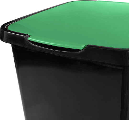 Kadax Kadax Kunststoff Mülleimer mit Pedal Grüner 45lt