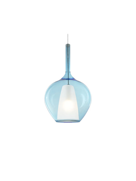 Ideal Lux Pendant Light Blue 28cm