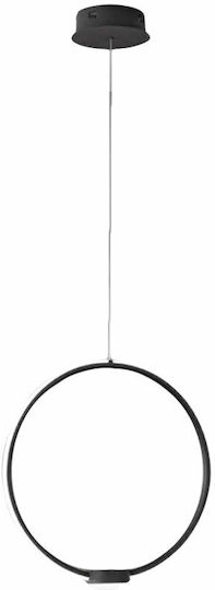 Ondaluce So.Omega/Pc-Nero Pendant Light Black 32x100cm
