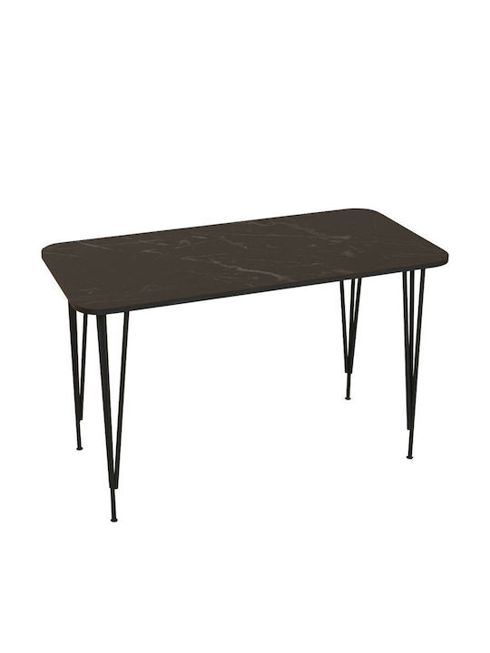 Маса Стабилна Polkan Black Marble 120x60x73бр