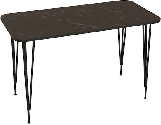 Tisch Polkan 120x60x73cm Black marble