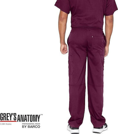 Barco Male Medical Pants Burgundy