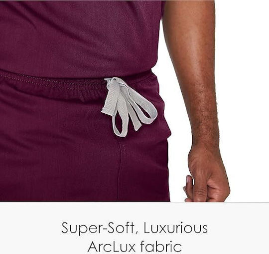 Barco Male Medical Pants Burgundy