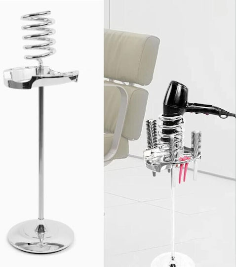 Roza Professional Hair Dryer Floor Stand Base & Tray – Hair Salon Metal Hair Dryer Stand