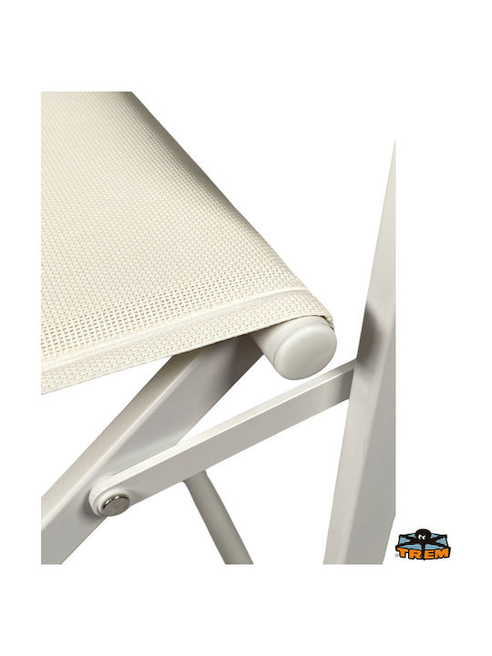 Aluminum Director Chair White