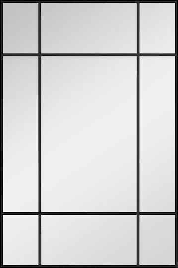 HomCom 830-824V80BK Καθρέπτης Ορθογώνιος Μαύρος 90x60cm HomCom 830-824V80BK Καθρέπτης Ορθογώνιος Μαύρος 90x60cm