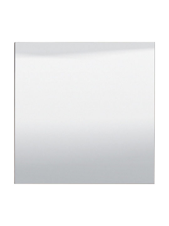 Fylliana Sardinia Og Wall Mirror with Silver Wooden Frame 80x80cm 1pcs