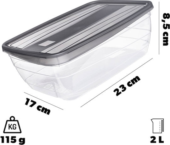 Curver Lunch Box Plastic Gray 2l